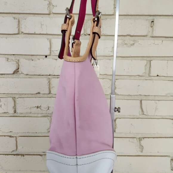 Vintage Coach Soho Daisy Pink Handbag Satchel Purse - Picture 9 of 15